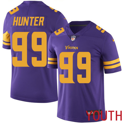Minnesota Vikings #99 Limited Danielle Hunter Purple Nike NFL Youth Jersey Rush Vapor Untouchable->minnesota vikings->NFL Jersey
